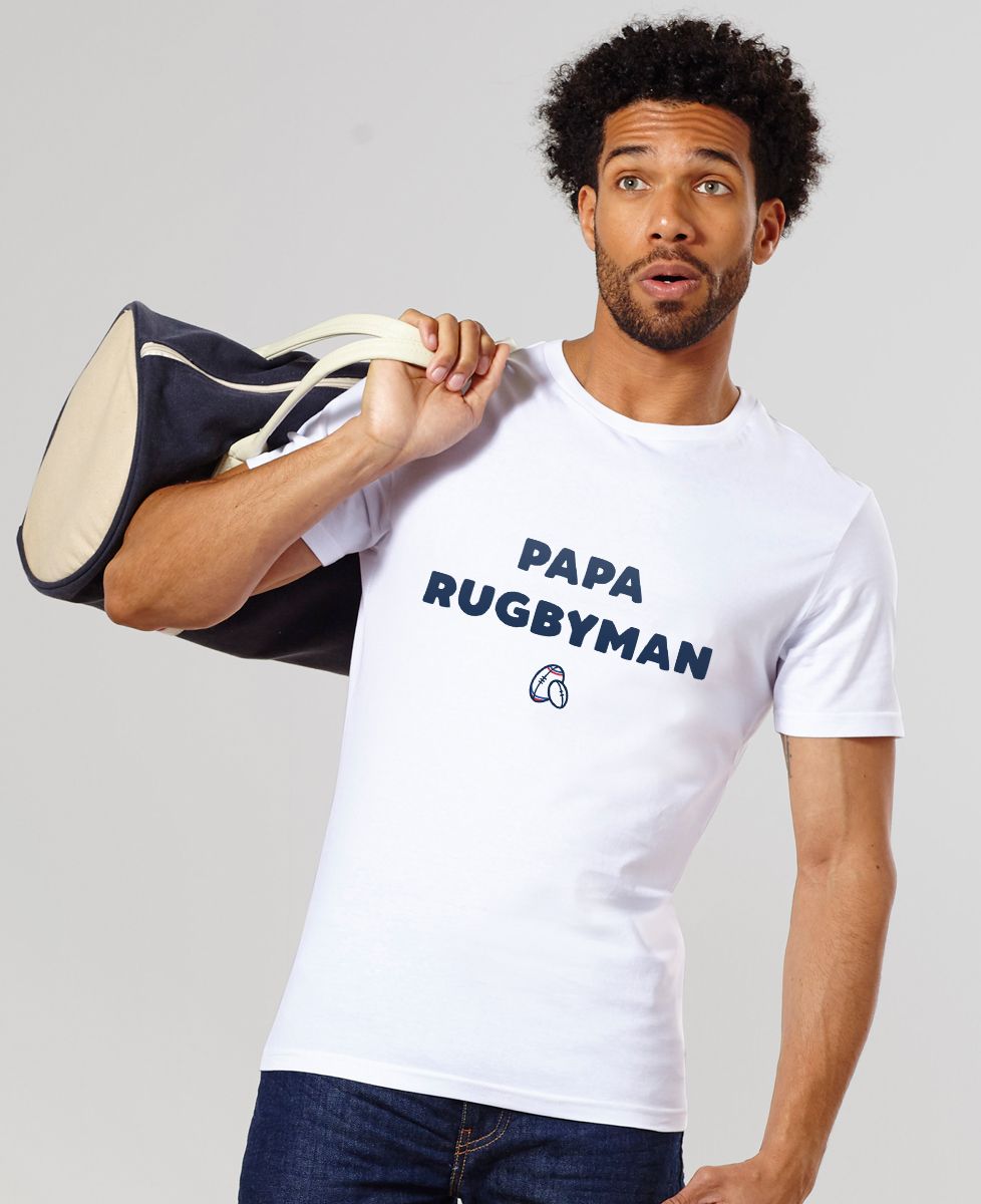 T-shirt homme Papa rugbyman - Sport, Cadeaux Papa, Rugby