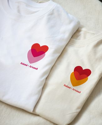 Coeurs superposés personnalisés