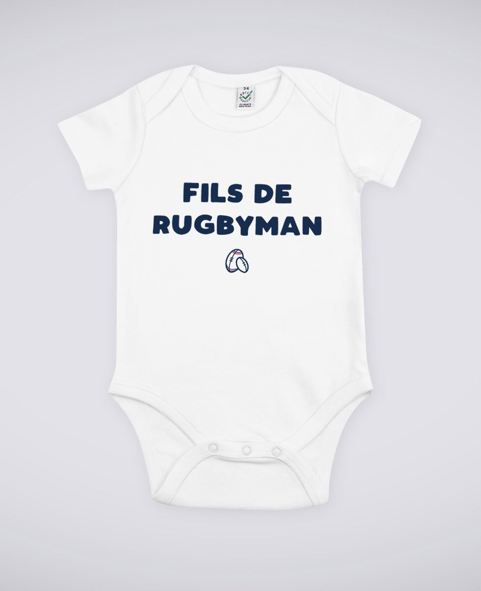 Body bébé Fils de rugbyman Monsieur TSHIRT Cadeau duo père/fils