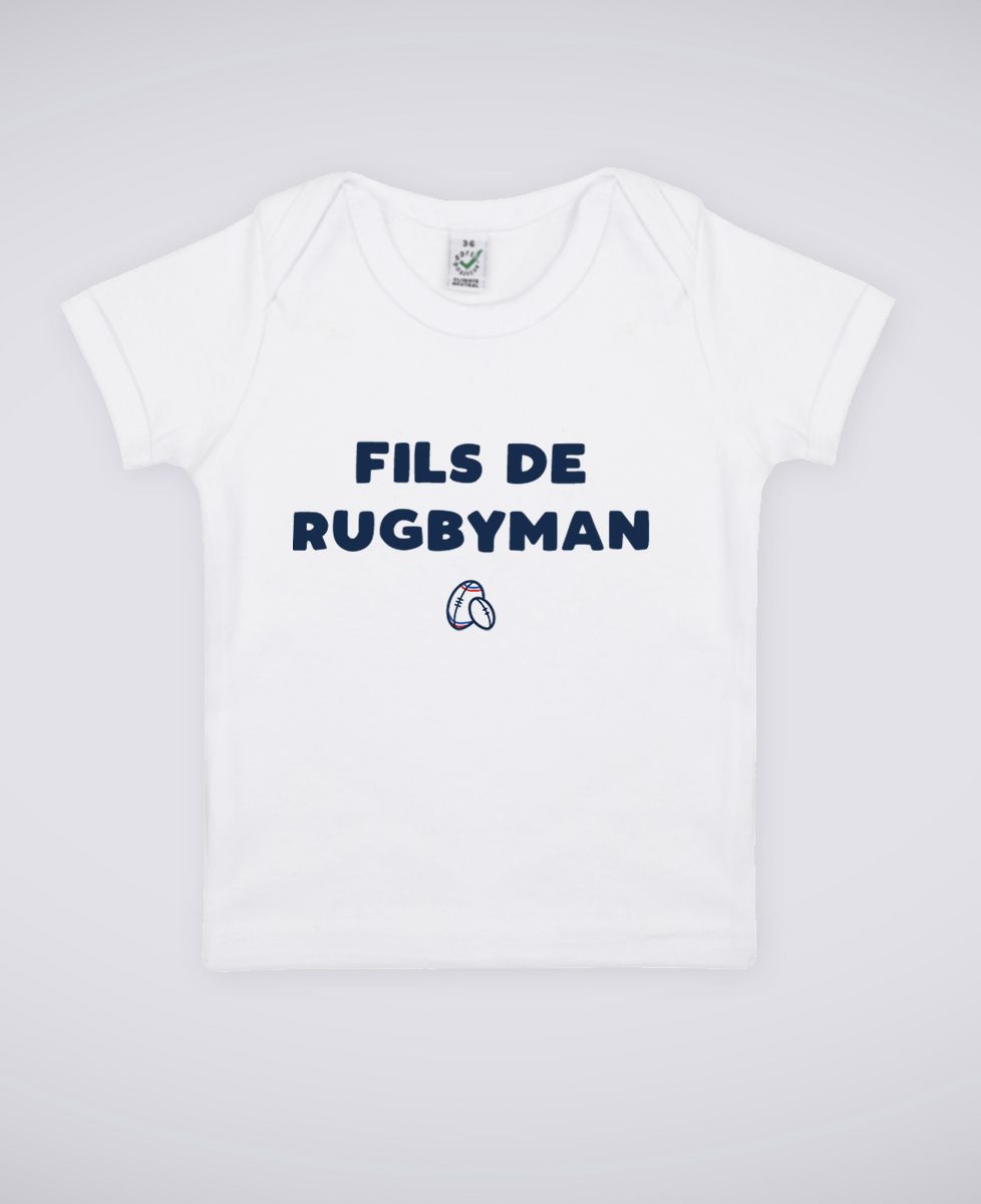 T-shirt bébé Fils de rugbyman - Sport, Cadeaux Papa, Rugby