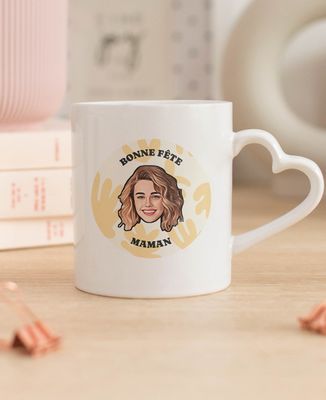 Bonne fête maman et visage personnalisé