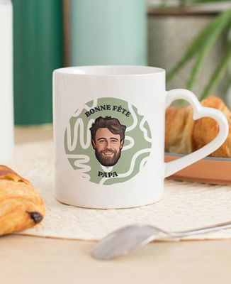 Bonne fête papa et visage personnalisé