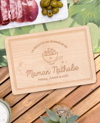 Planche apéro La recette du bonheur de Maman - Cadeaux Maman, Apéro