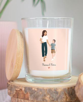 Candela Mamma e io personalizzato - Regali per la mamma, Regali per coppie