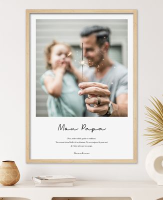 Photo de mon papa personnalisée