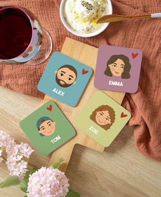 4 têtes personnalisées