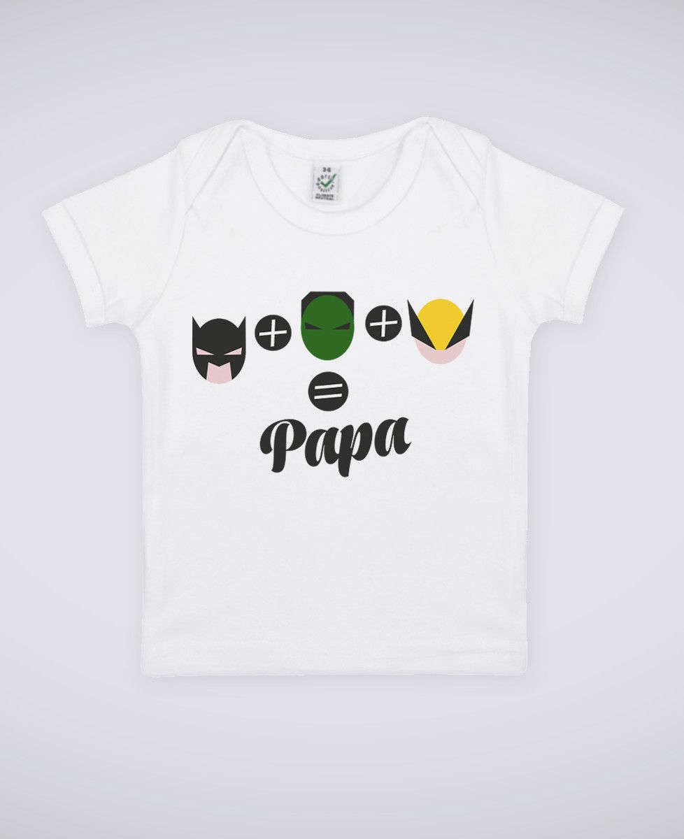 Papa Super h/éros T-Shirt Coton b/éb/é Tee Shirt Enfant