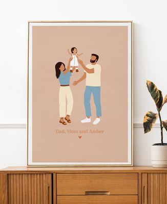 Poster Personalized first child - Mom's gifts