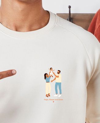 Sweatshirt Mann Erstes personalisiertes Kind - Geschenke Mama