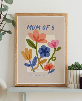 Mum of flowers personnalisé