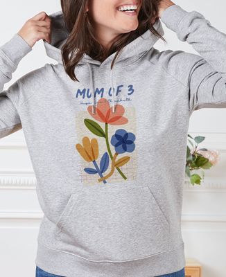 Hoodie Frauen Mum of flowers personalisiert