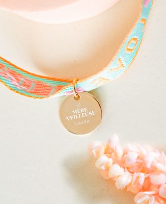 Bracelet Mère-veilleuse et prénom personnalisé - Cadeaux Maman