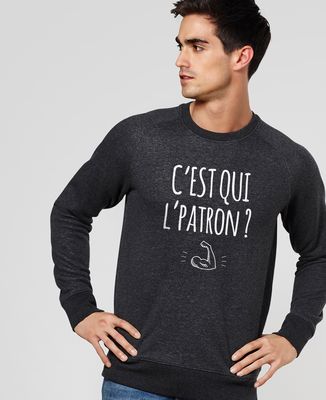 Sweatshirt homme C'est qui l'patron ?