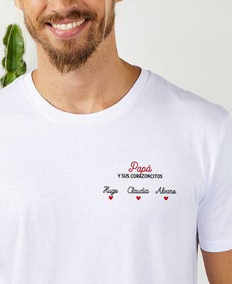 Papá y sus corazoncitos personalizados