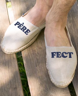 Espadrille Pèrefect - Cadeaux Papa, Cadeaux Papy, Duo assortis
