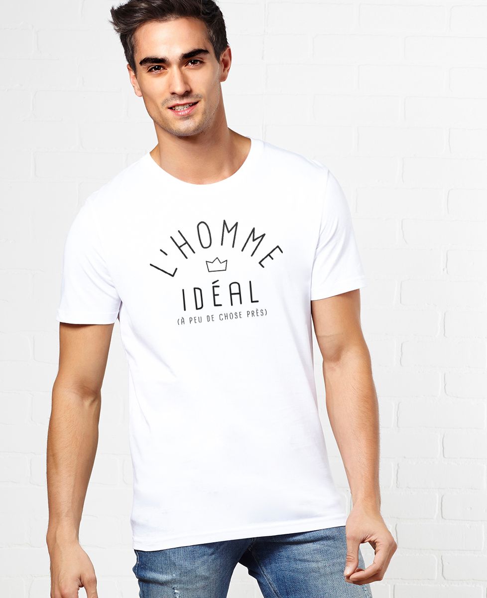 T-shirt homme L'homme idéal - EVG, Cadeaux Couple, Mariage