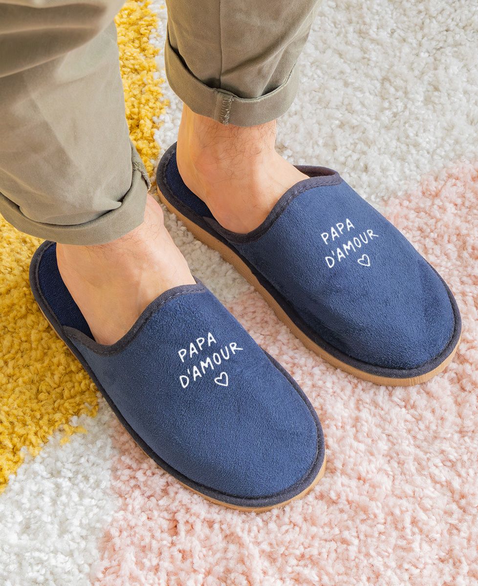 Chaussons Papa d'amour - Cadeaux Papa, Cadeaux Couple