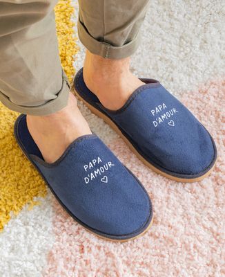 Chaussons Papa d'amour - Cadeaux Papa, Cadeaux Couple