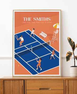 Poster Family tennis - Sport
