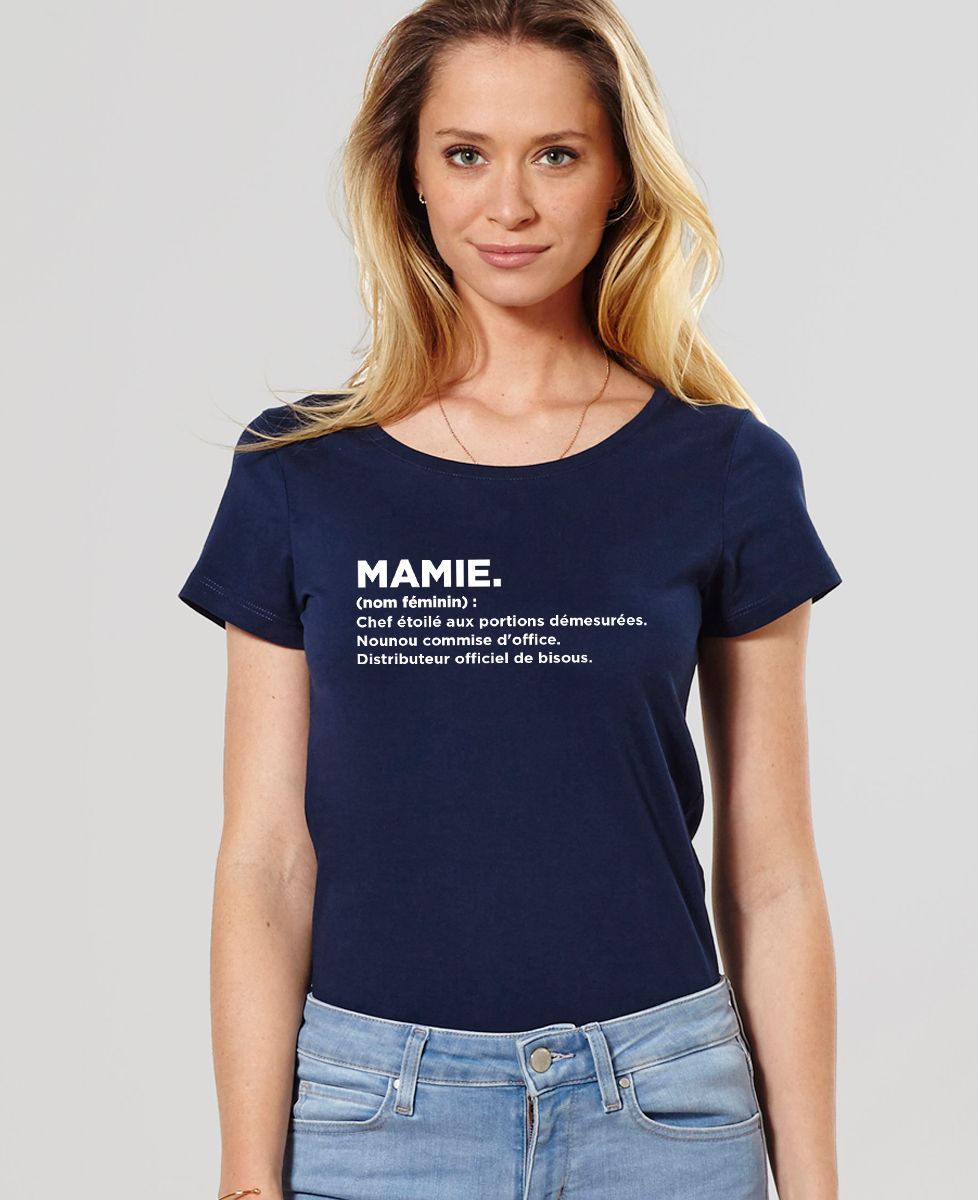 T-shirt femme Mamie définition - Cadeaux Mamie