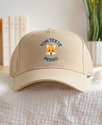 Casquette Texte et picto imprimé personnalisé
