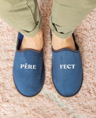 Chaussons Pèrefect - Cadeaux Papa, Cadeaux Papy, Duo assortis