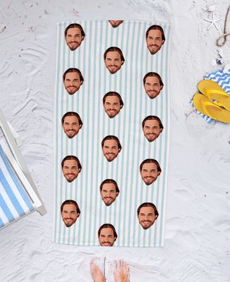 Bath towel Face and custom design - Bachelor/Bachelorette party & Wedding