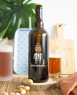 Bierflasche individualisierte Erwachsenenfigur - Papa-Geschenke, Geschenke Mama, Geek & Videospiele