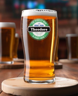 Beer glass Custom beer logo - Aperitif, Wedding