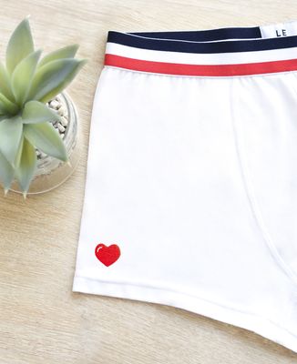 Boxer Coeur (brodé)