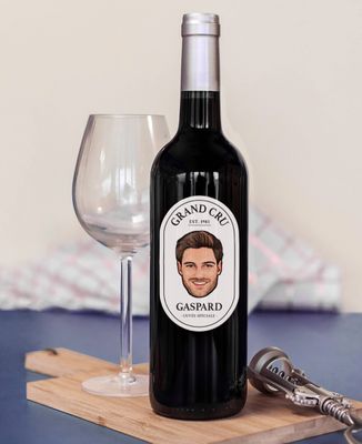 Grand cru et visage personnalisé