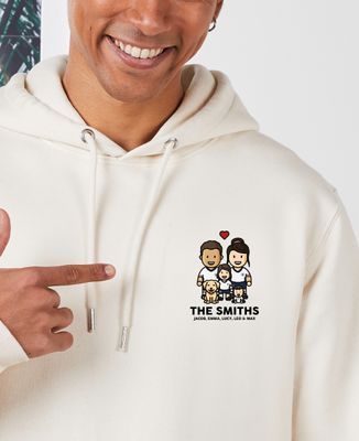 Men's hoodie Soccer figurine family Portugal