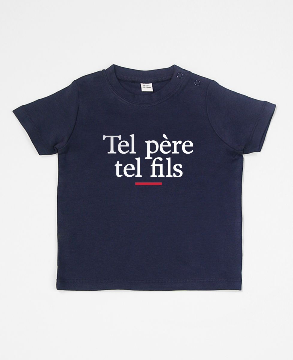 Tshirt bébé Tel père tel fils Monsieur TSHIRT Kids Mode Bébé Tshirt bébé Tel père tel fils Monsieur TSHIRT Kids Mode Bébé