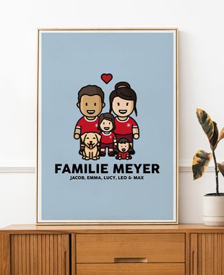 Poster Familie Figurine Fußball Schweiz - Sport, Fußball