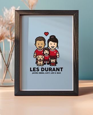 Cadre à poser Famille figurine football Suisse - Sport, Football