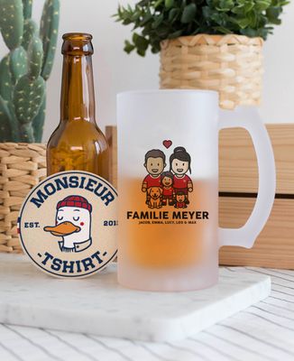Bierkrug Familie Figurine Fußball Schweiz - Sport, Aperitif, Fußball