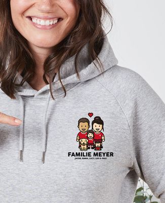 Hoodie Frauen Familie Figurine Fußball Schweiz - Sport, Fußball