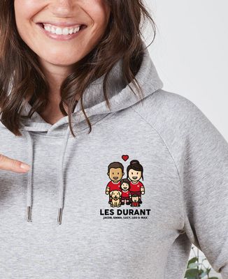 Hoodie femme Famille figurine football Suisse - Sport, Football
