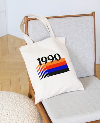 Tote Bag Personalisiertes Vintage-Jahr