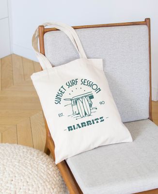 Tote Bag Personalisierte Surfsession
