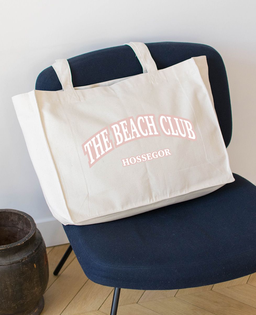 Maxi Tote bag Beach club personalized | Monsieur TSHIRT