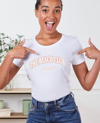 Dames-T-shirt Strandclub op maat