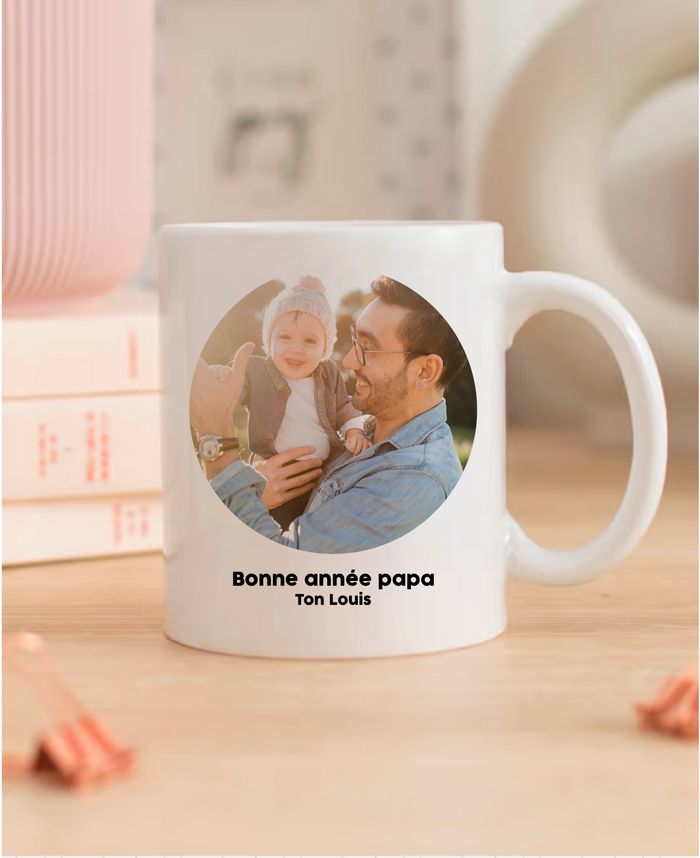 Mug photo et texte personnalisé