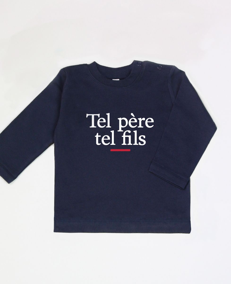 Tshirt bébé Tel père tel fils Monsieur TSHIRT Kids Mode Bébé Tshirt bébé Tel père tel fils Monsieur TSHIRT Kids Mode Bébé
