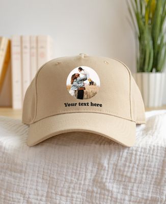Cap Custom photo and text - Gifts for Dad, Mom's gifts, Papy's gift, Grandma's gifts, Add my photos