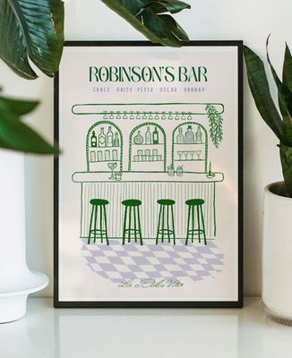 Poster Customized bar - Aperitif