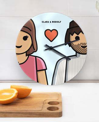 Uhr Individuell angepasstes Spielzeugpaar - Geschenke für Paare