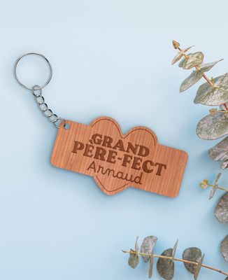 Porte-clés Grand père-fect (gravé) - Apéro, Cadeaux Papy