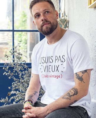 T-Shirt homme J'suis pas vieux j'suis vintage