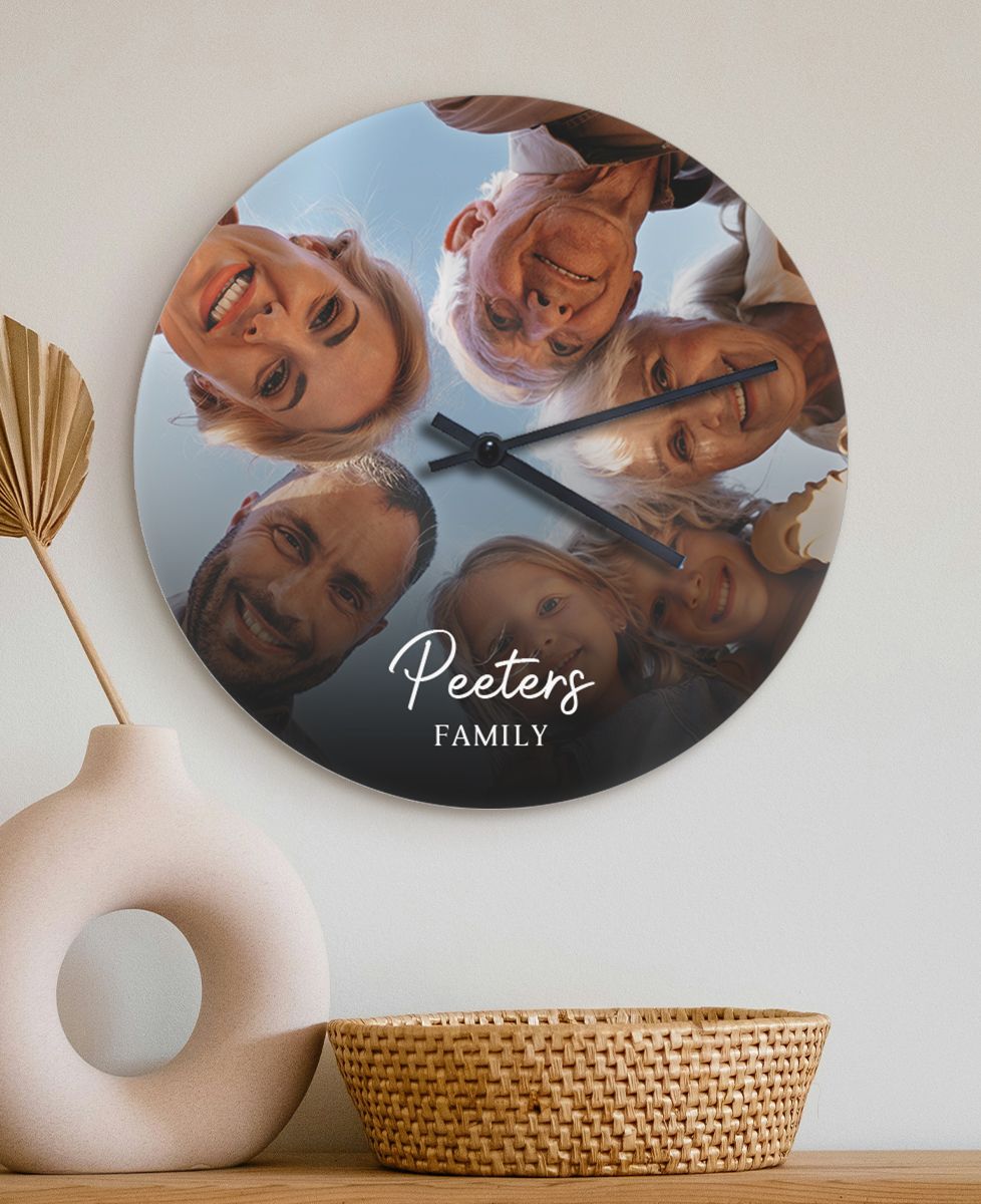 Personalized Photo and Text Clock | Monsieur TSHIRT